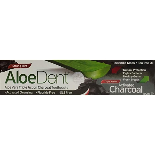 Aloe Dent Activated Charcoal Toothpaste 
