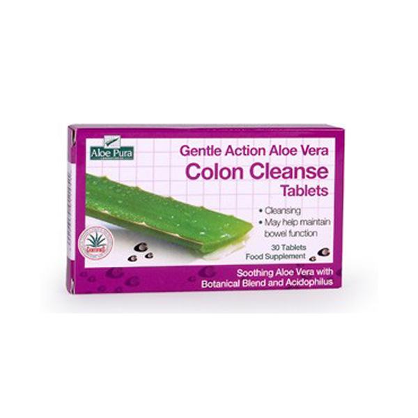 Aloe Puras Gentle Action Aloe Vera Colon Cleanse 60 Tablets