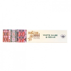Native Soul White Sage and Cedar Incense Smudge Sticks 