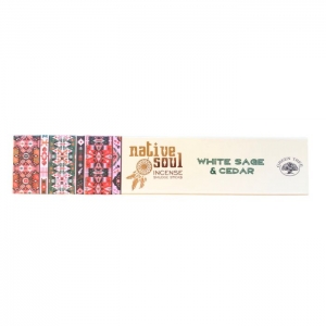 Native Soul White Sage and Cedar Incense Smudge Sticks 