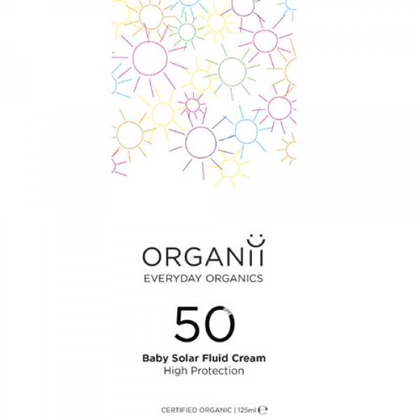 Organii SPF 50 High protection Sun milk Suitable or babies 125ml Organii SPF 50 High protection Sun milk Suitable or babies 125ml