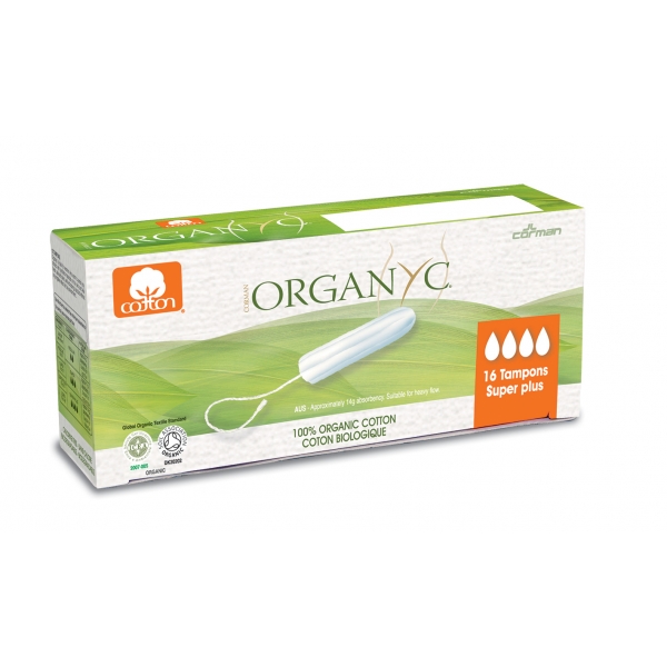 Organyc Tampons Super Plus 100% Organic Cotton